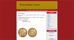 Desktop Screenshot of numismaticaleuven.be