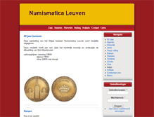 Tablet Screenshot of numismaticaleuven.be